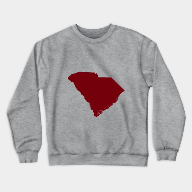 South Carolina Garnet Crewneck Sweatshirt by AdventureFinder